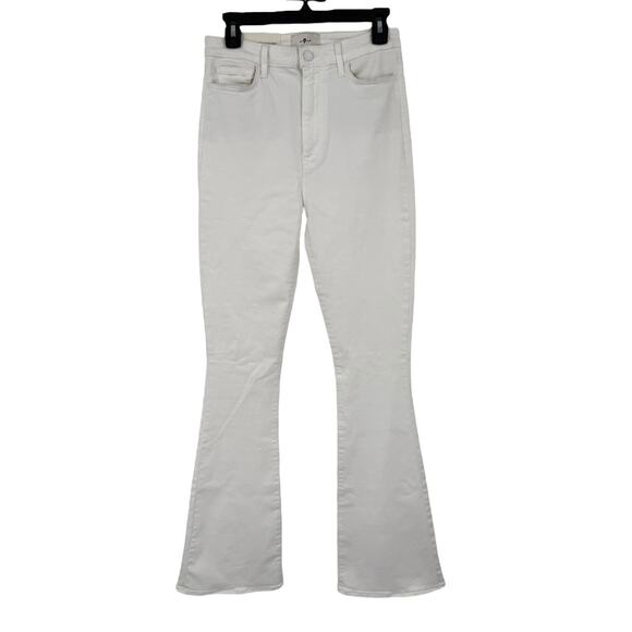 7 For All Mankind Denim - 7 For All Mankind Ultra High Rise Skinny Boot jeans white size 28